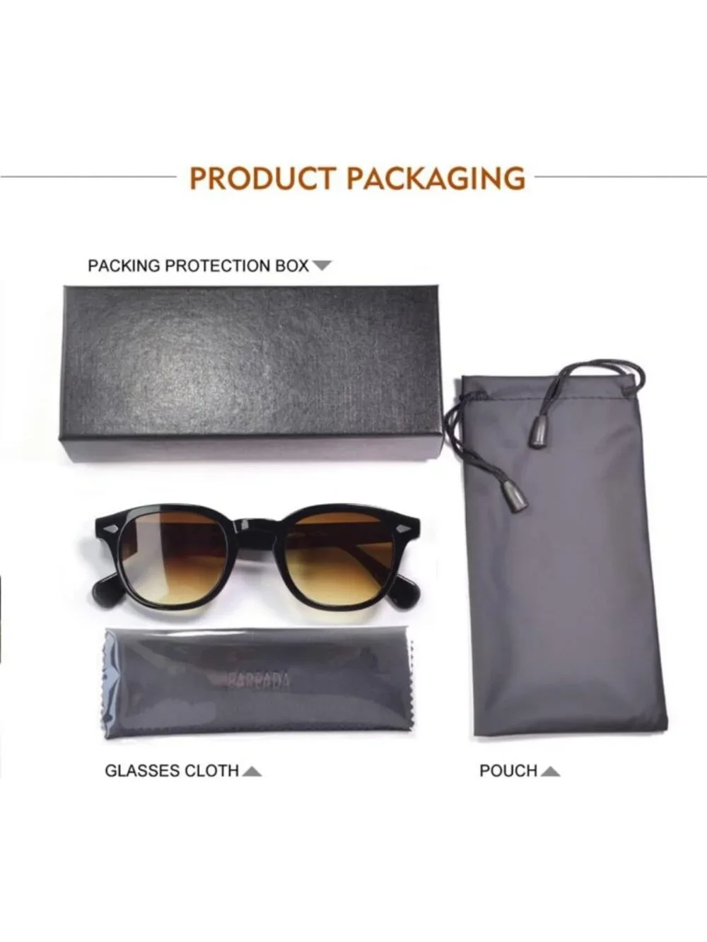 Men's Retro Round Handmade Sunglasses with UV400 Protection - Stylish & Durable